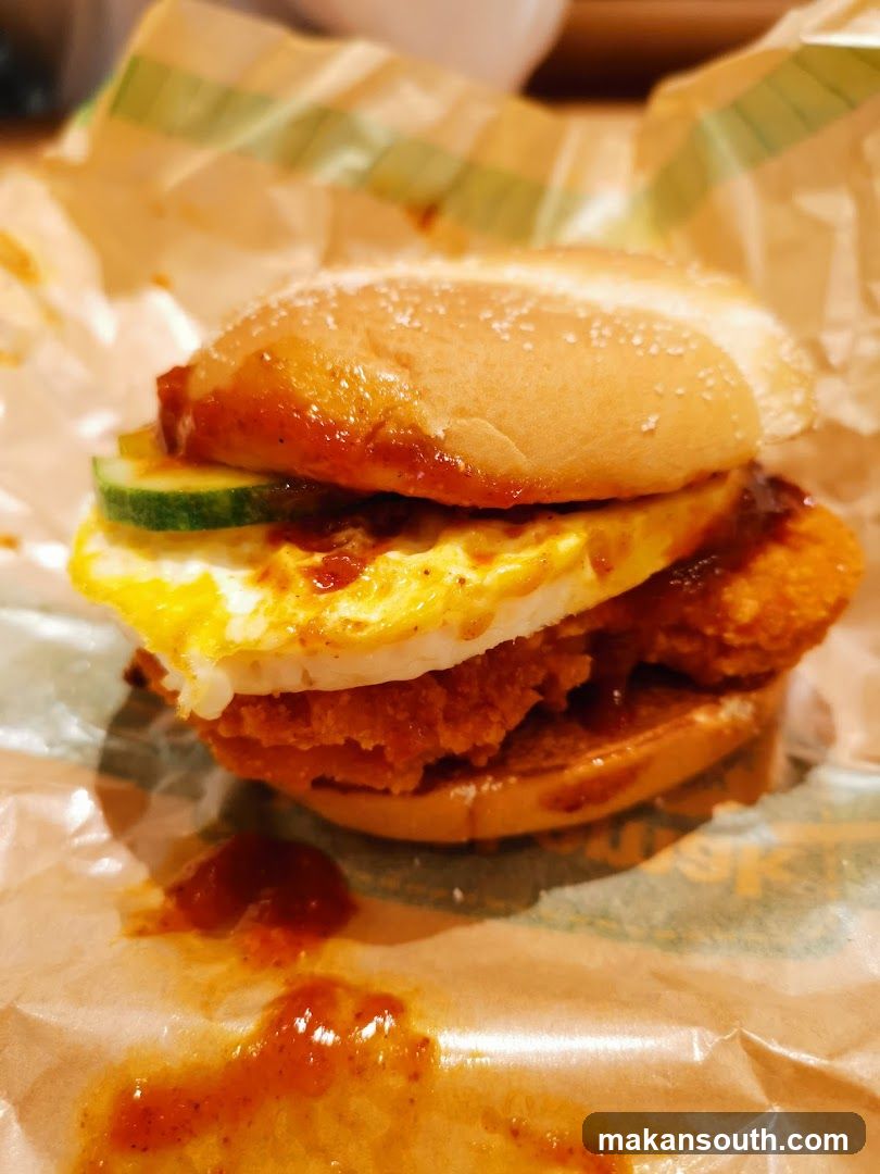 Chicken Sandwich with Egg and Cucumber
