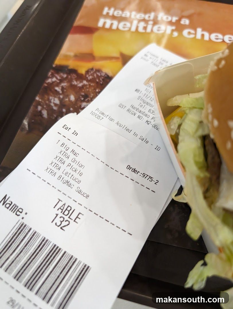 McCafe Payment Screen