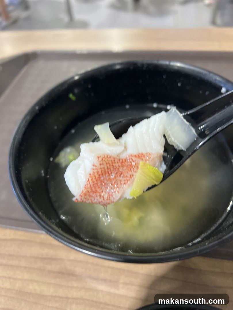 Soup with Fish Fillet