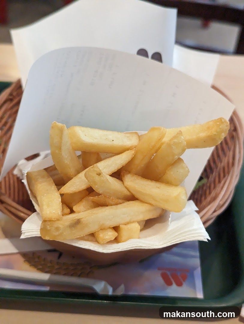 Fried Shrimp Sandwich with Fries and Soda