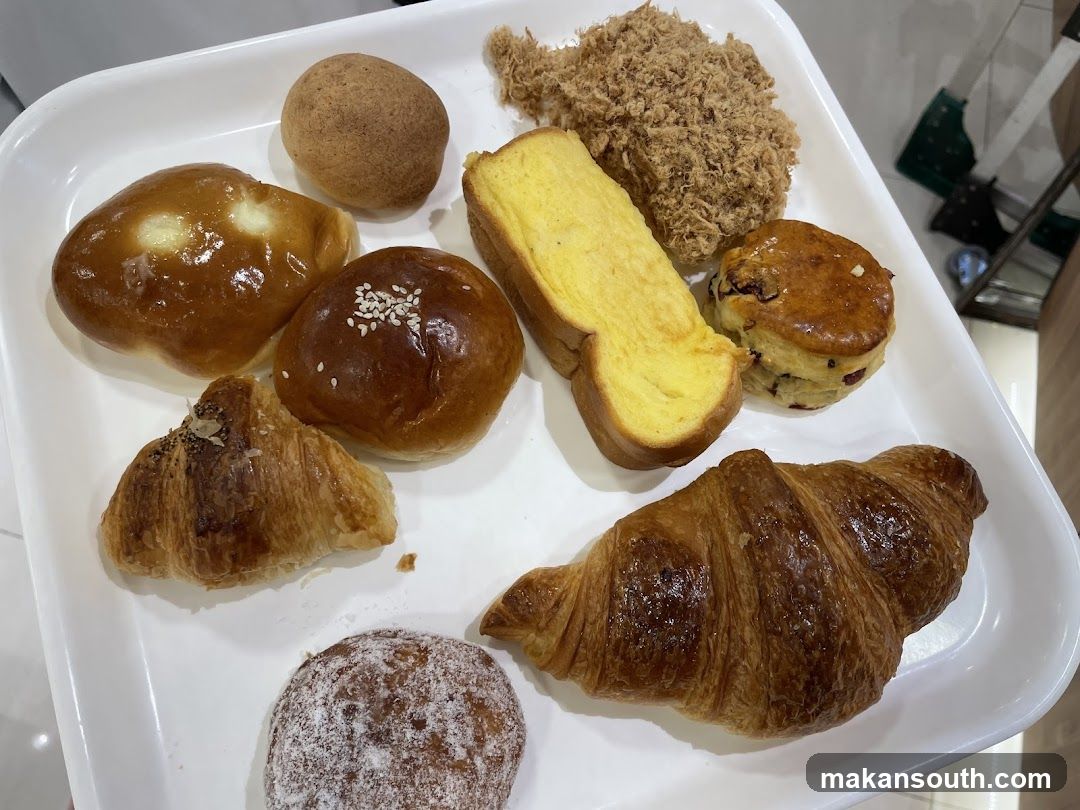 Assorted Pastries on a White Tray