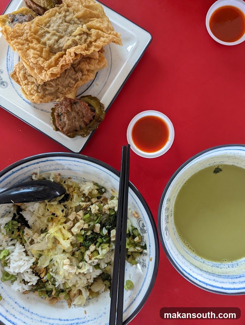 Fried Food and Rice Bowl
