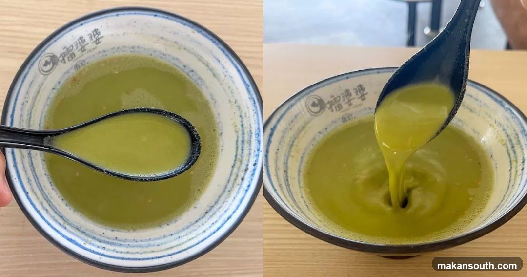 Matcha Soup in Bowl