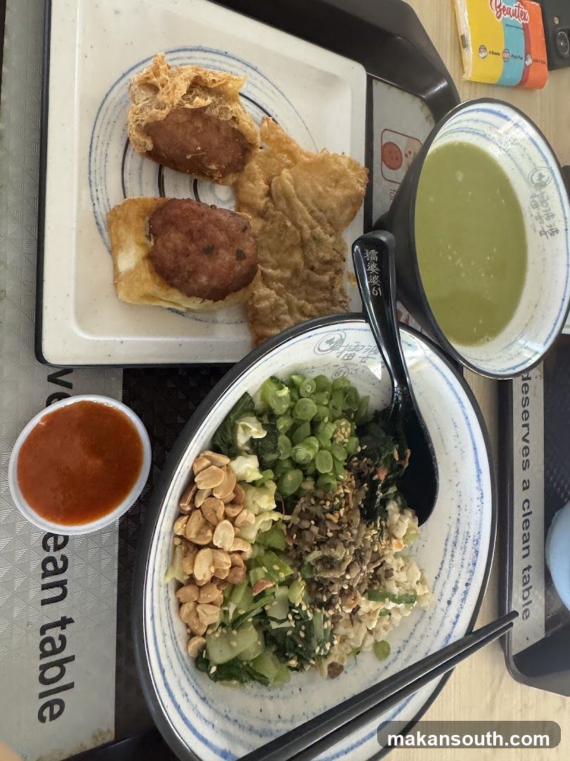 Food Tray with Chinese Dishes