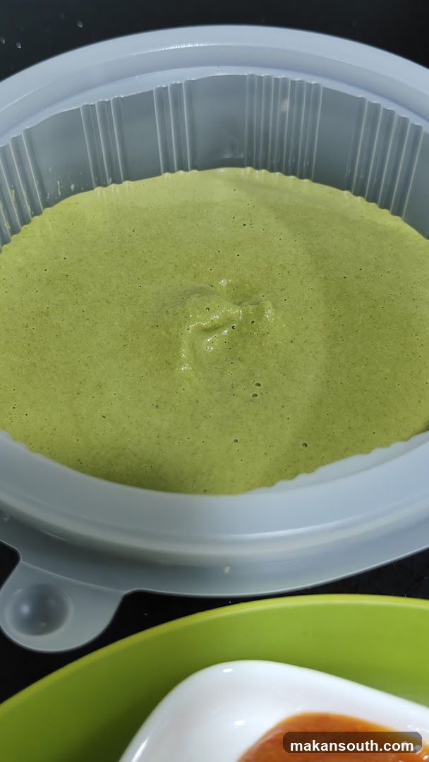 Green Sauce in Container