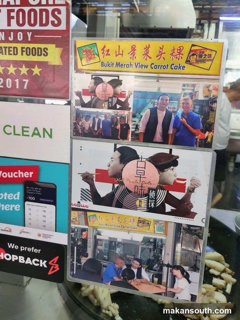 Food stall display and menu board