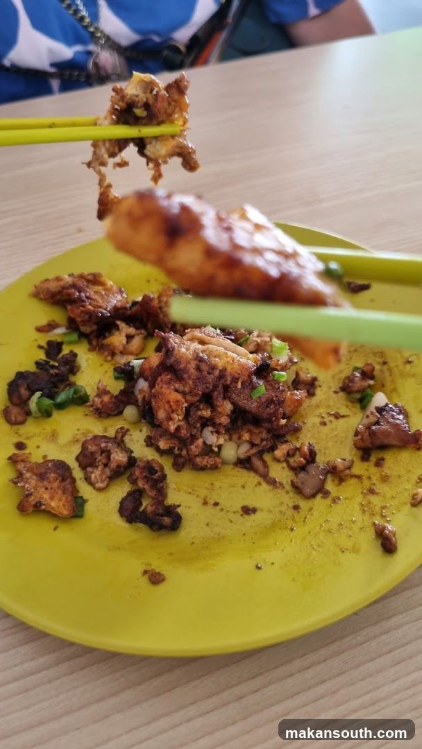 Food on a yellow plate
