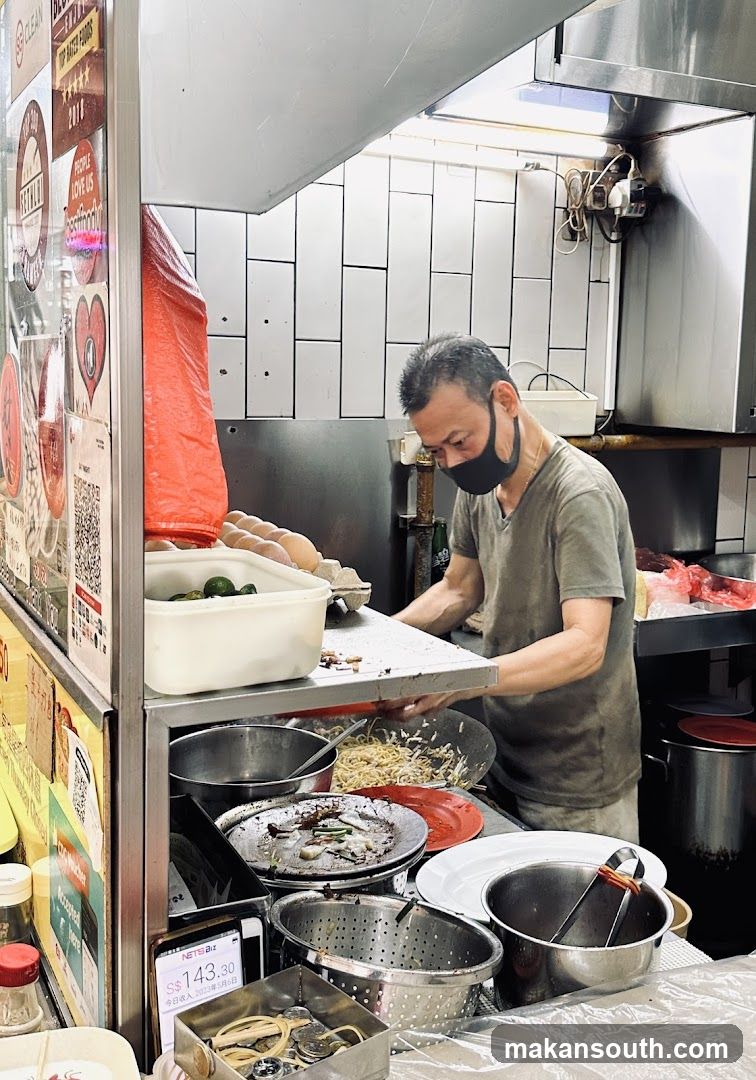 Food Stall Kitchen Scene