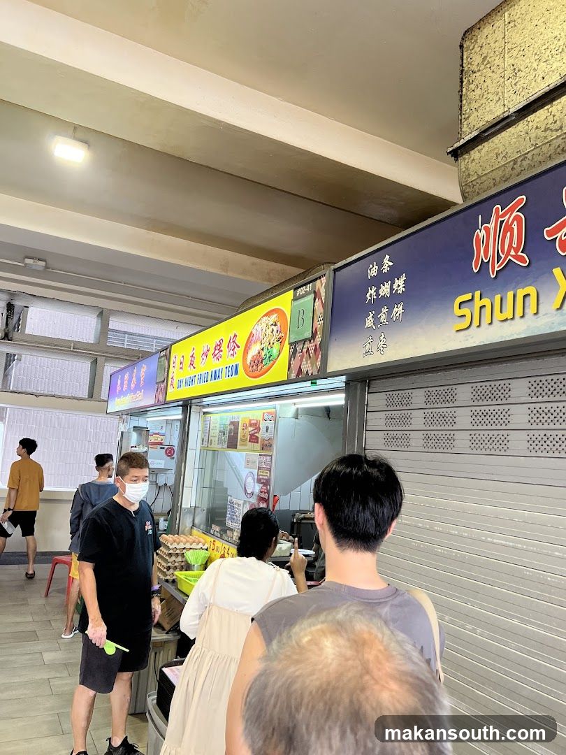 Food Stall Interior Scene