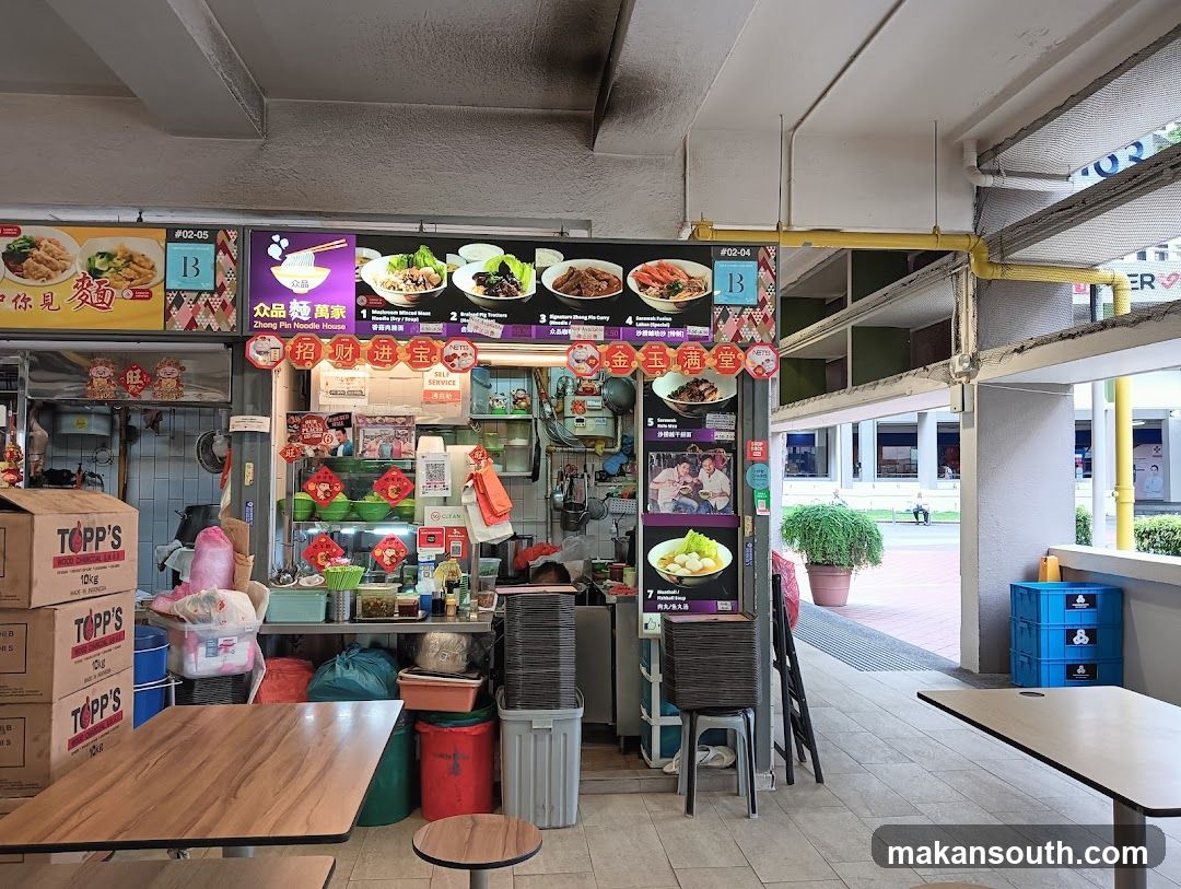 Food Stall Interior and Exterior View
