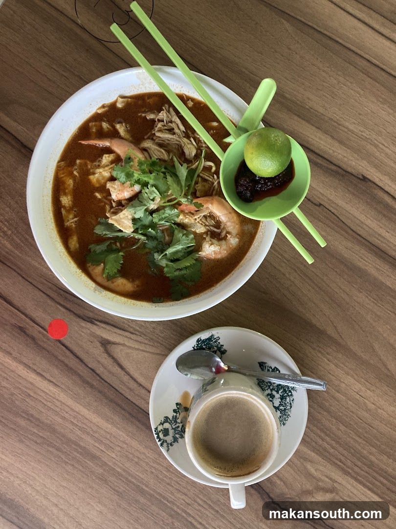 Laksa and Kopi Cawan