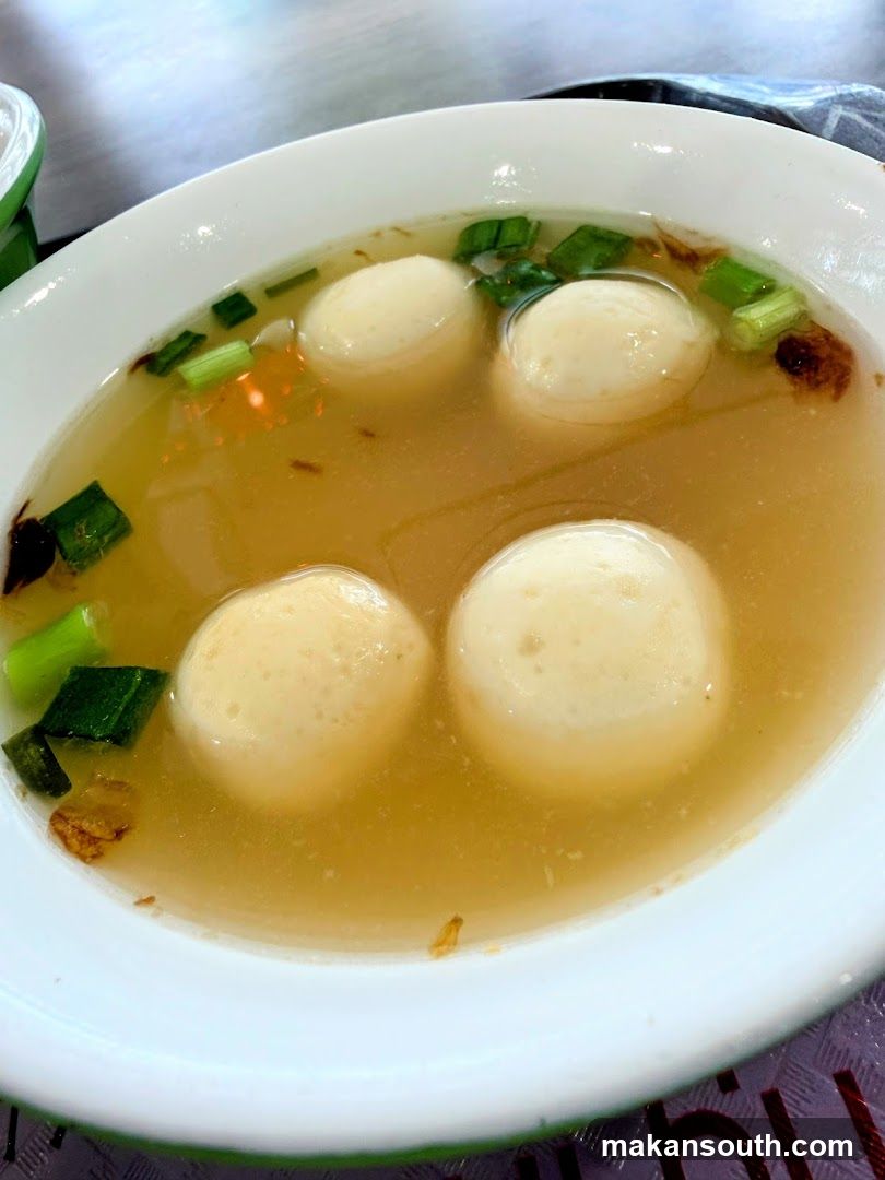 Fish Ball Soup with Scallions