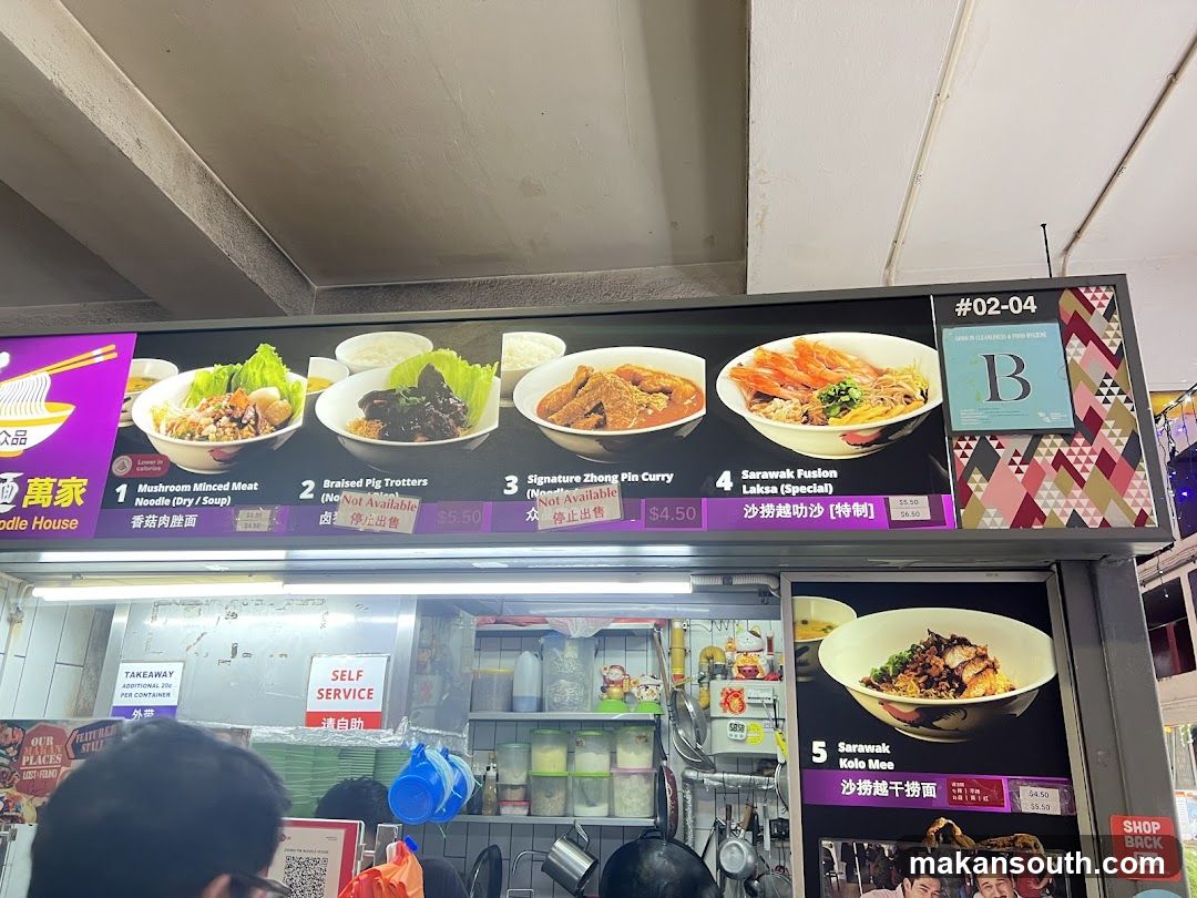 Food Stall Menu Board