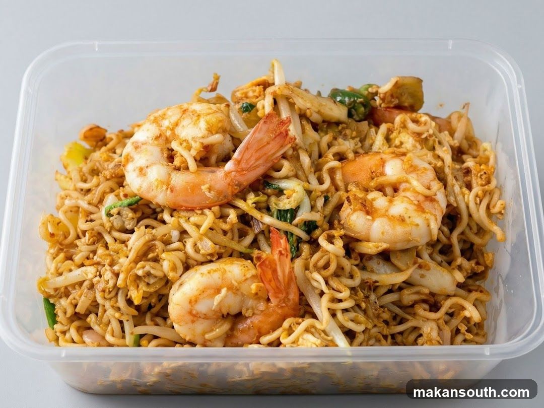Shrimp Fried Noodles in Container