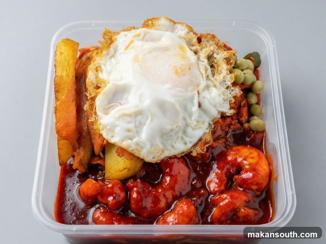 Shrimp Fried Rice with Egg and Fries
