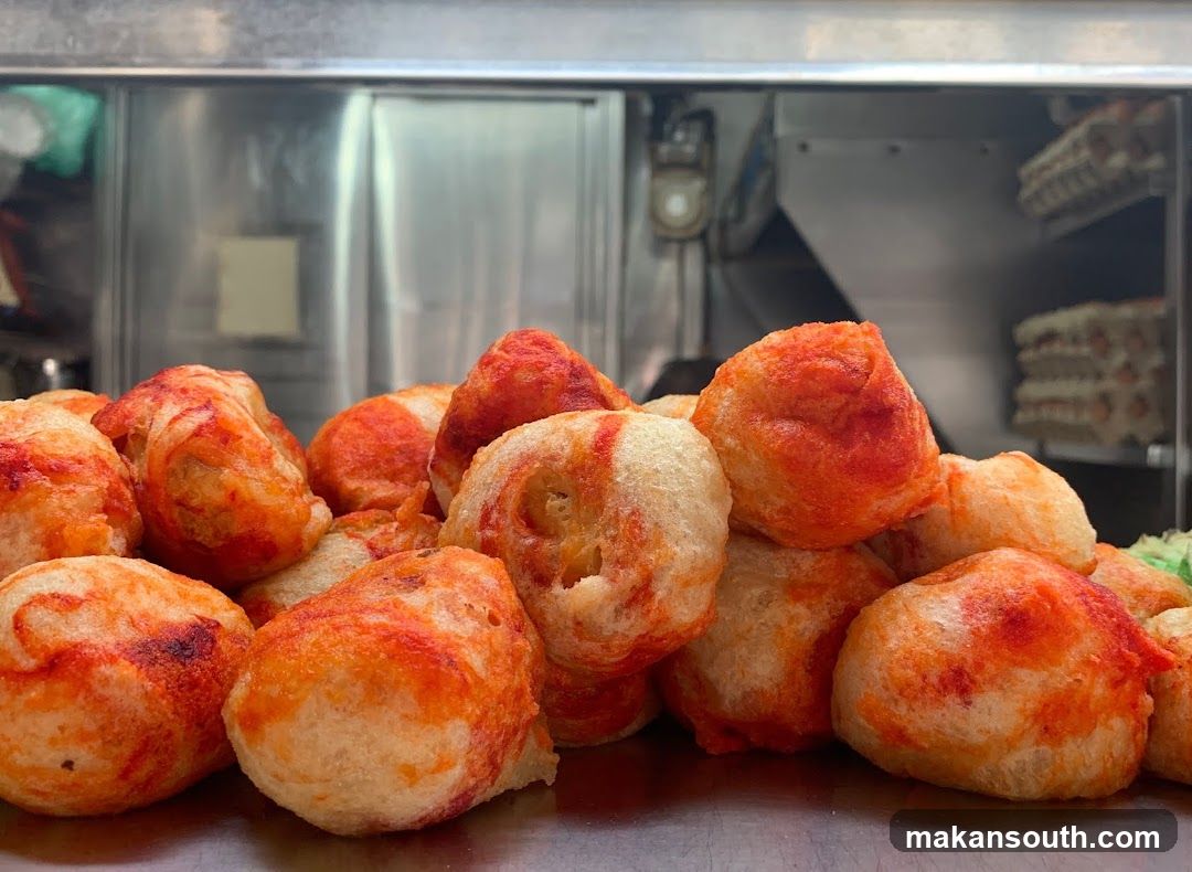 Fried Dough Balls Display