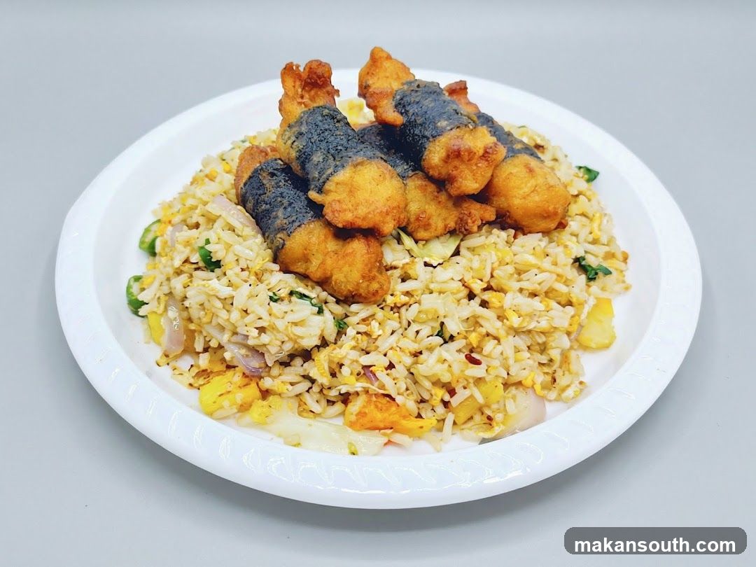 Fried Rice with Fish Cakes