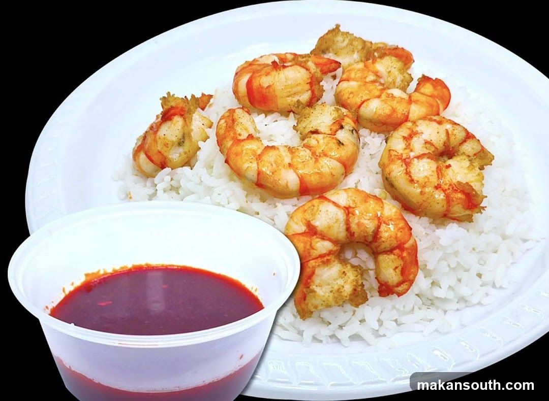 Shrimp and Rice with Sauce