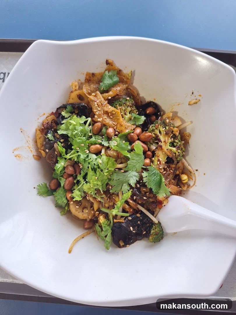 Spicy Noodle Dish with Toppings