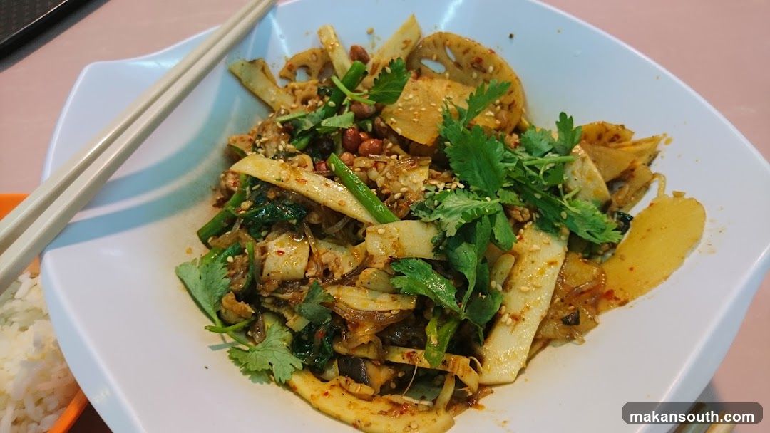 Spicy Lotus Root Salad with Cilantro and Sesame Seeds
