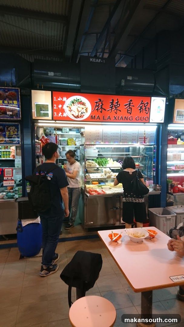 Food stall interior scene