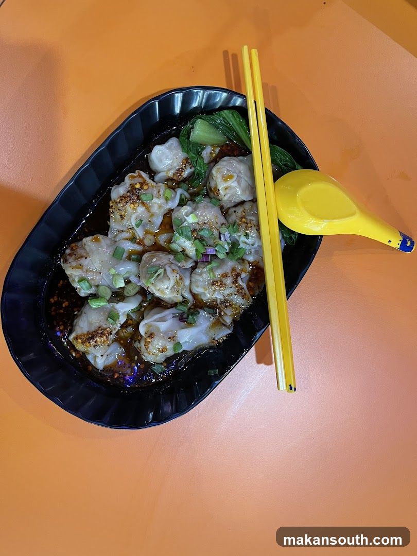 Dumplings with garnish
