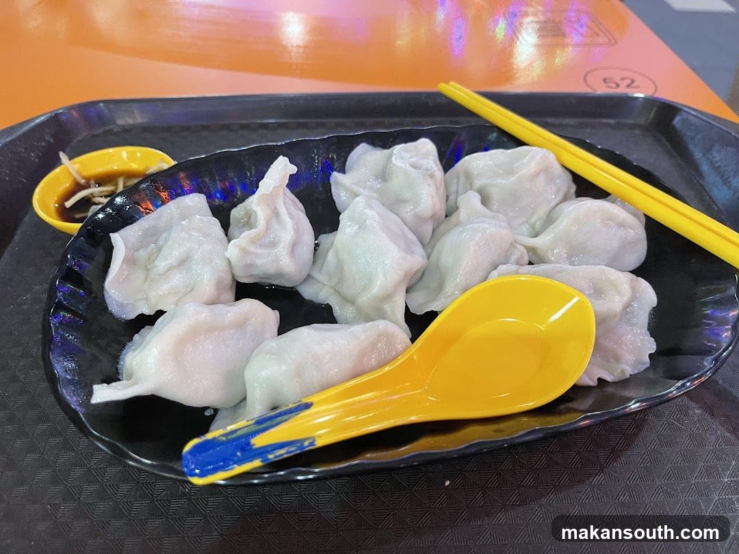 Dumplings on a tray