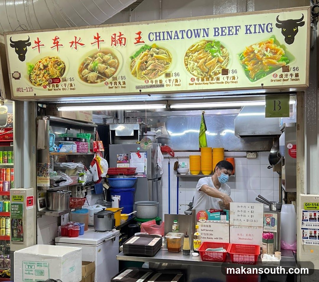 Chinatown Beef King Food Stall Interior