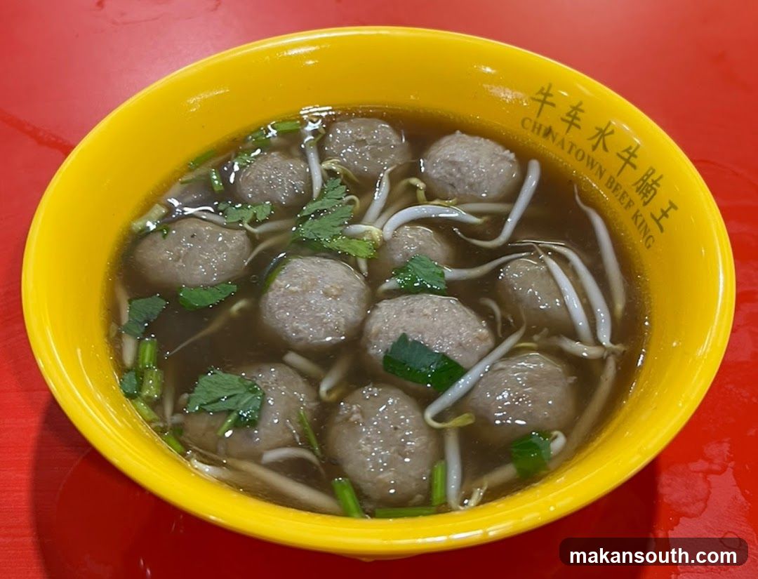Bowl of Beef Ball Soup