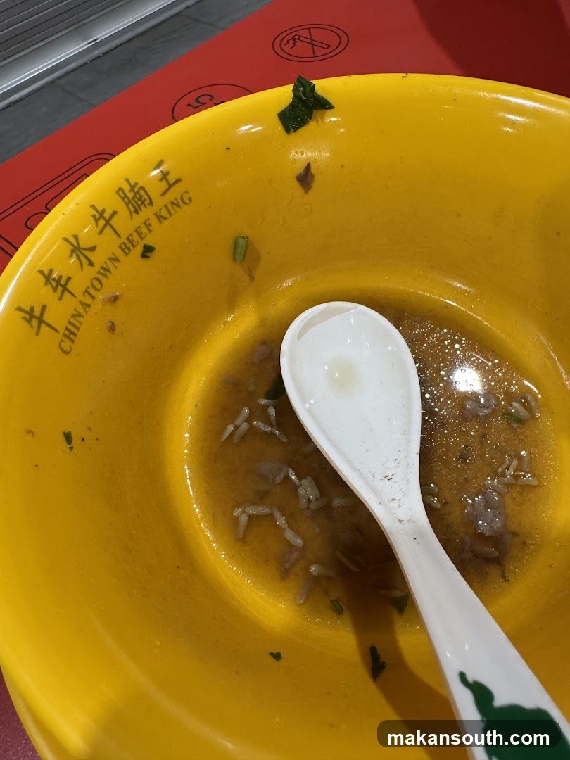 Empty bowl with spoon