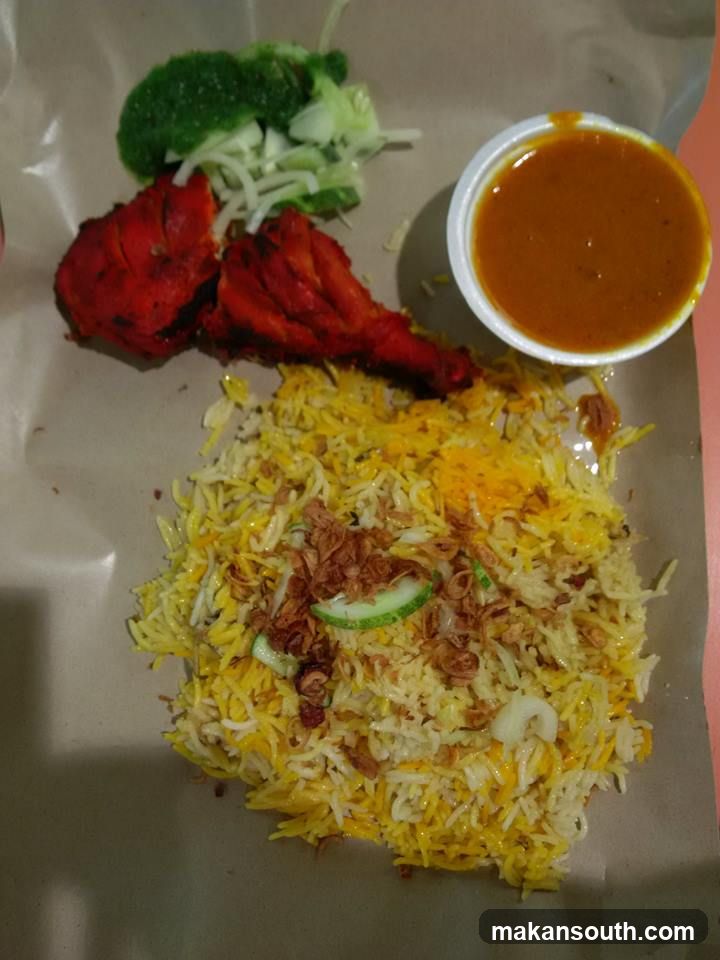 Biryani Meal with Chicken and Broccoli