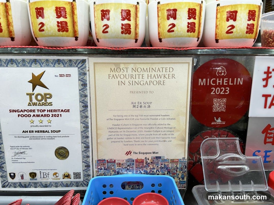 A Her Herbal Soup Awards Display