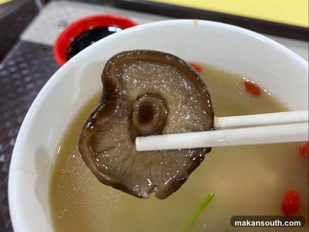 Mushroom Soup with Chopsticks