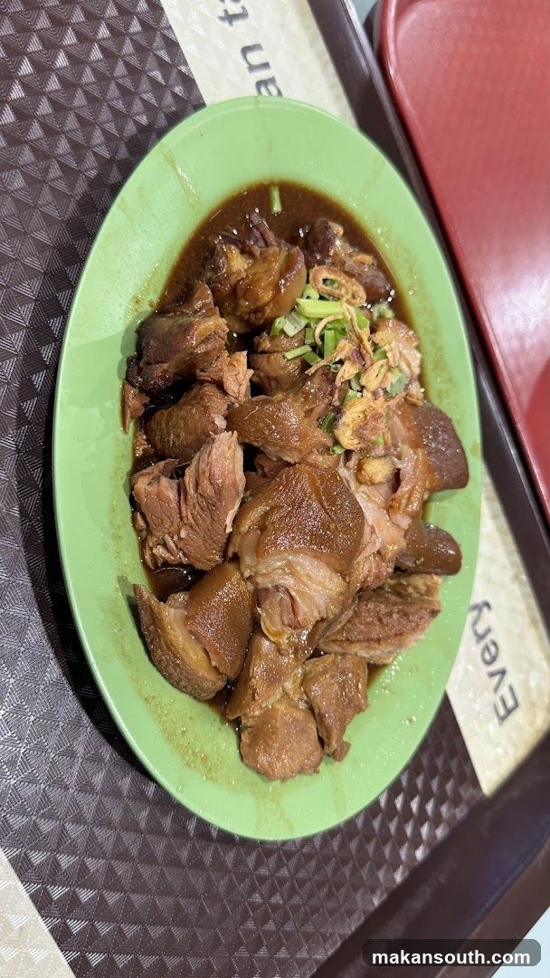 Braised Pork Dish in Green Bowl