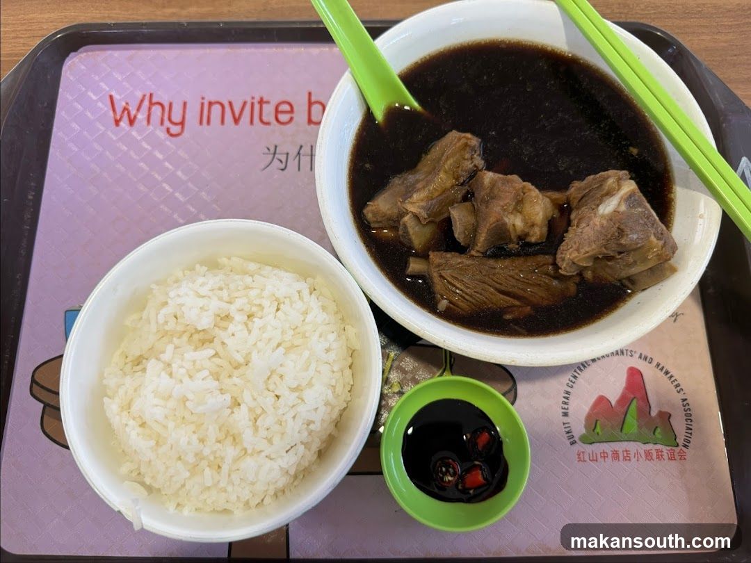 Lunch Tray with Braised Pork and Rice