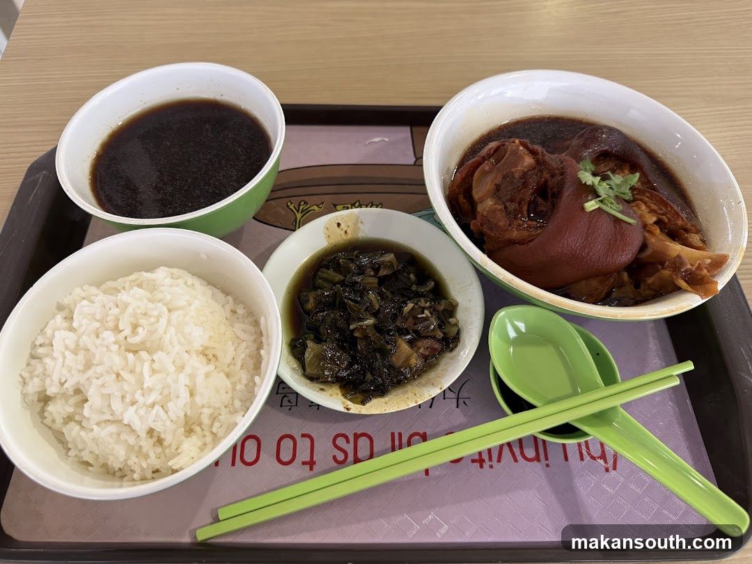 Lunch Tray with Braised Pork and Rice