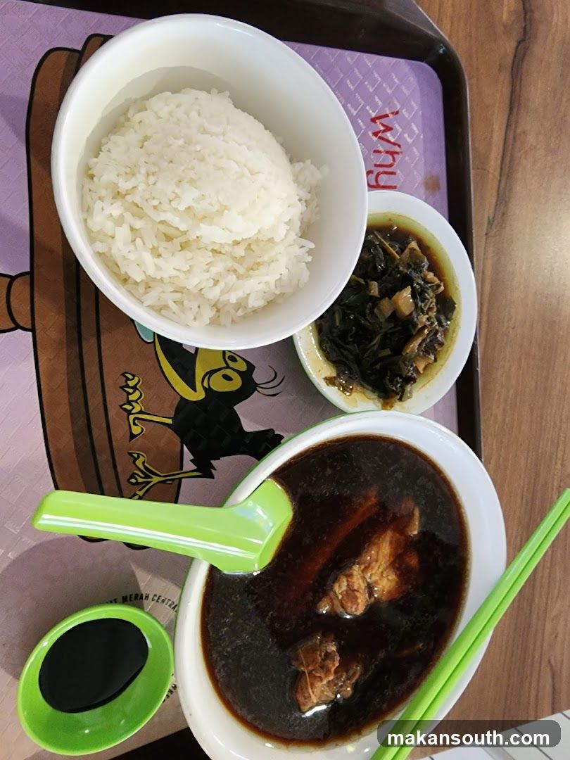 Meal Tray with Rice and Dishes