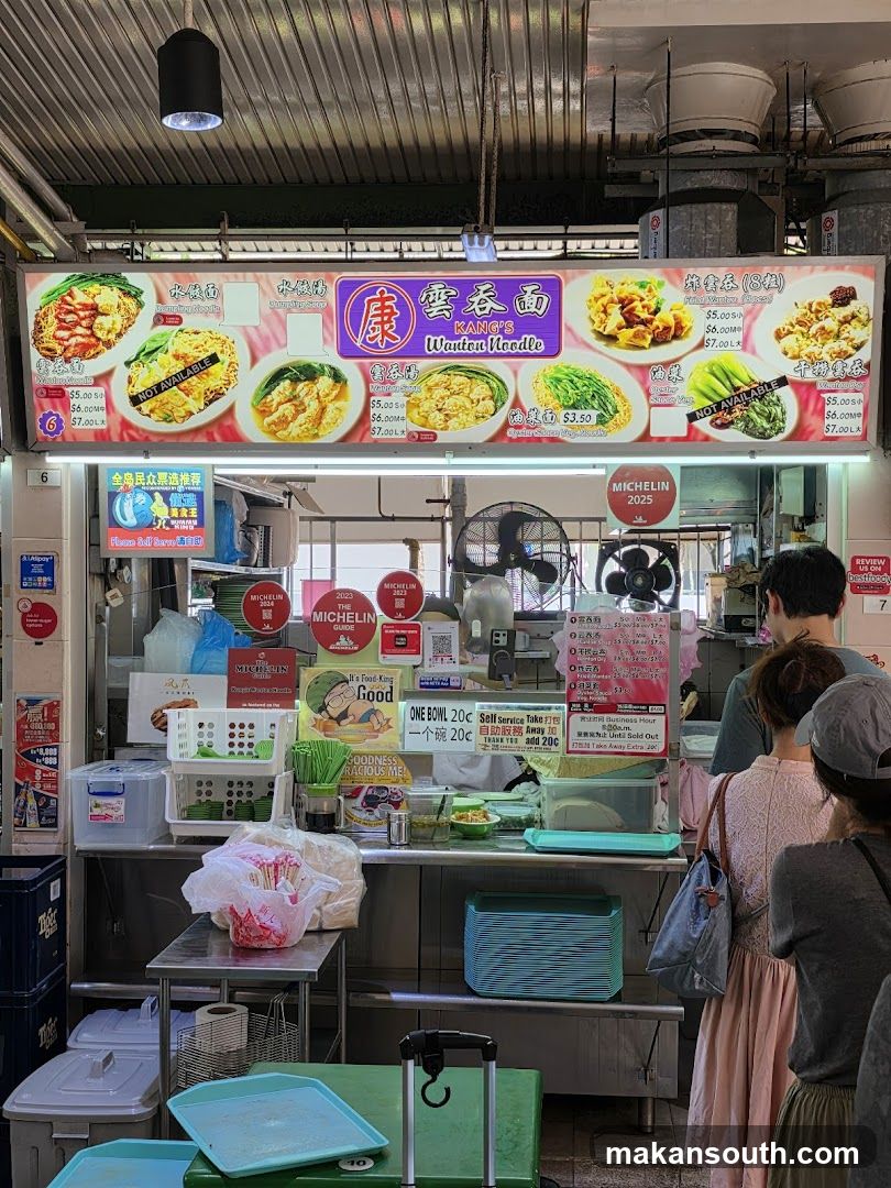 Food Stall Interior with Menu Board