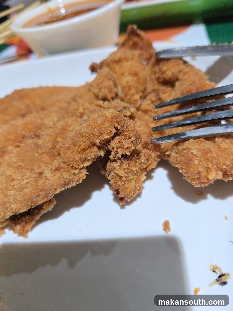 Fried Chicken with Fork
