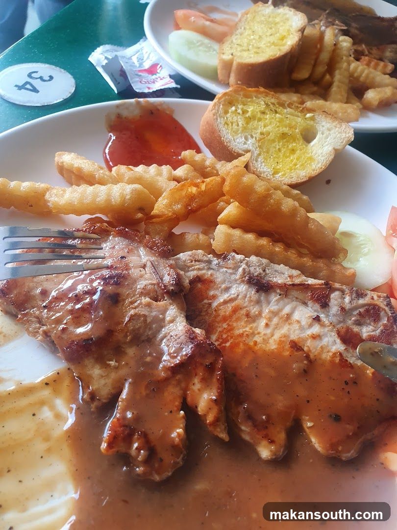 Grilled Pork Chop Meal
