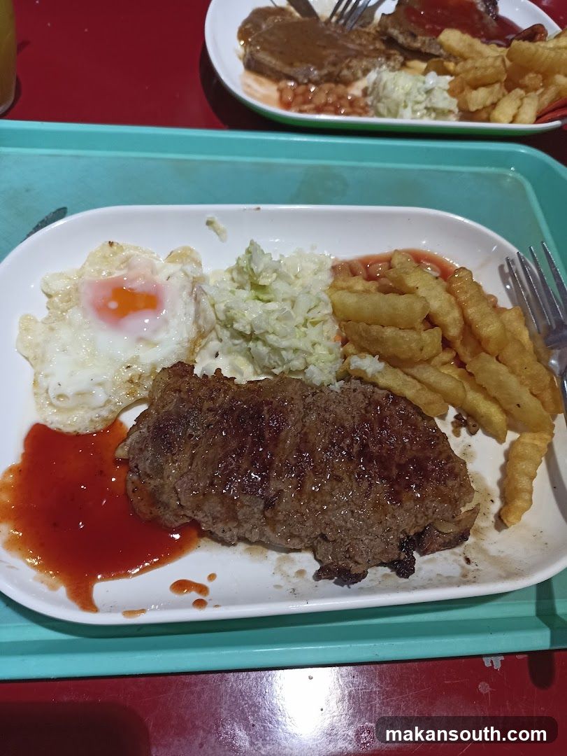 Steak Plate with Fries and Egg