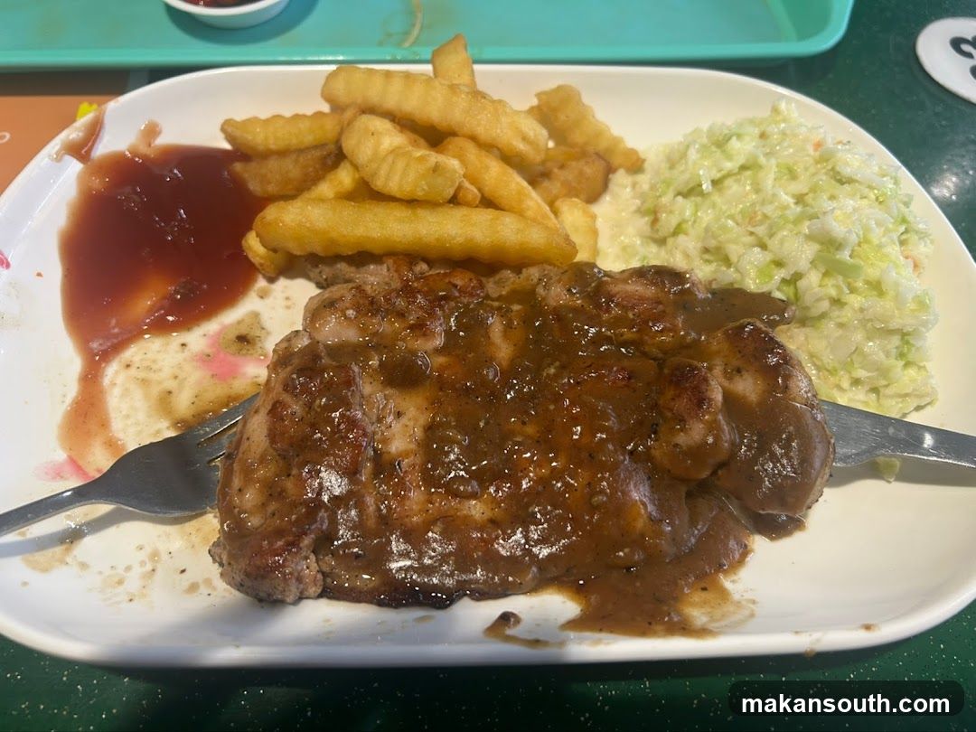 Sausage Platter with Fries and Coleslaw