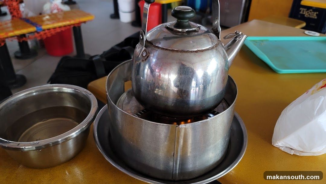 Kettle on Portable Burner