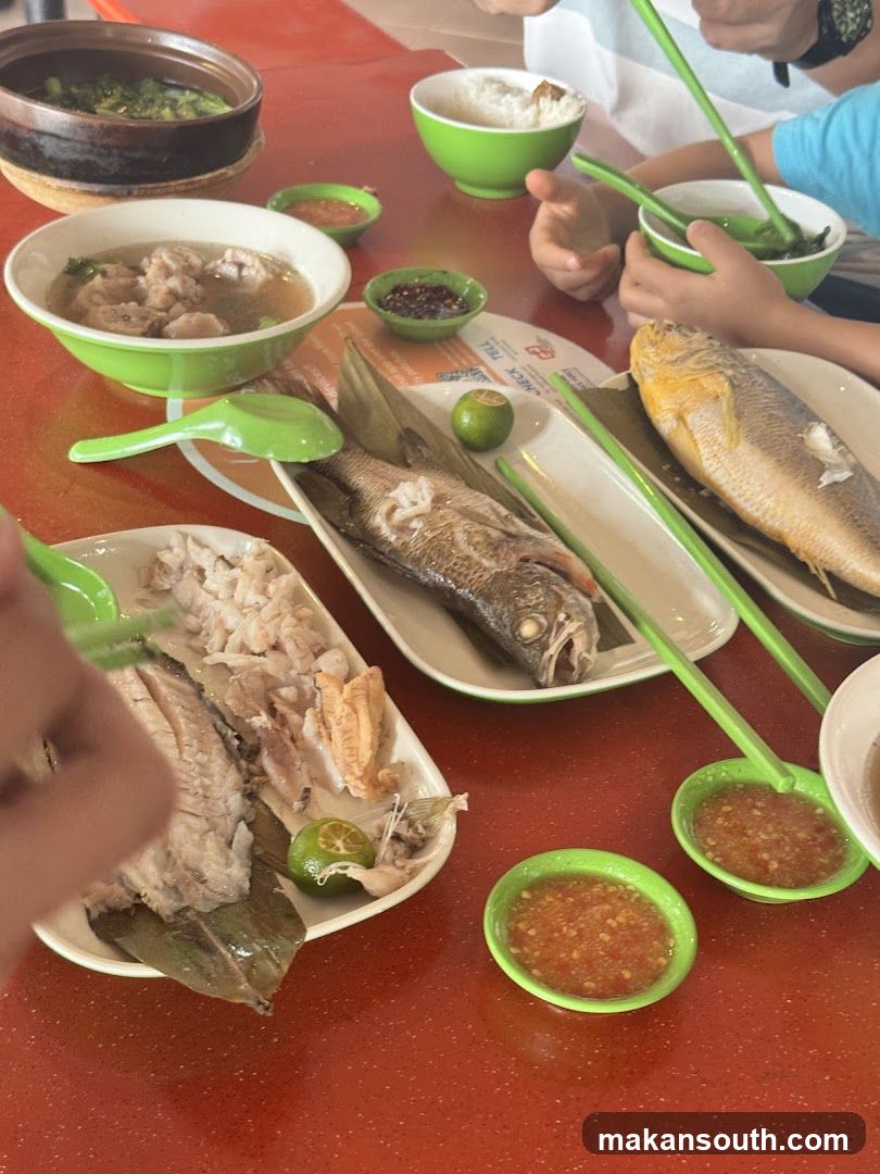 Dining Table with Fish and Rice