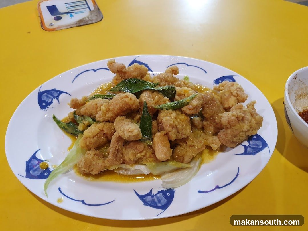 Fried Chicken with Greens