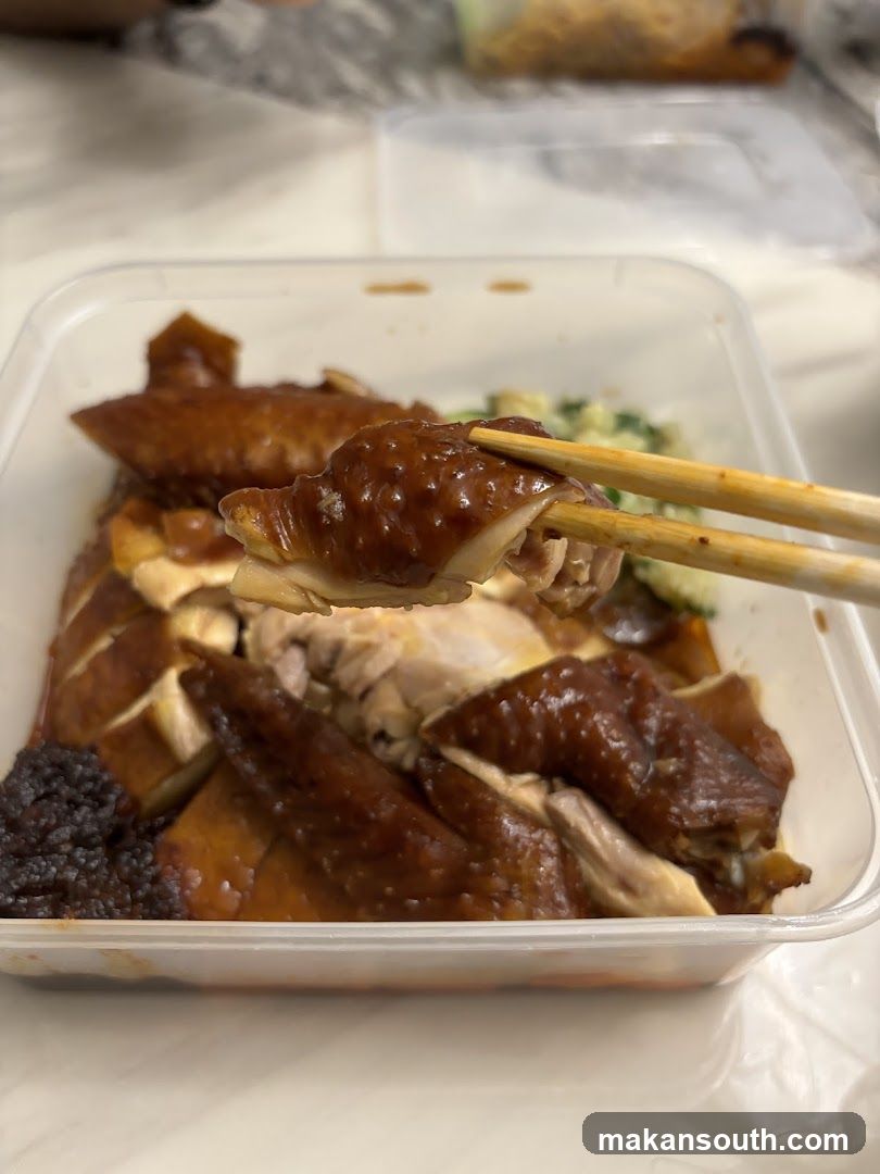 Roasted Chicken with Chopsticks