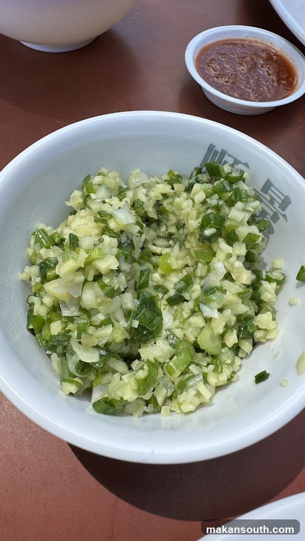 Diced Vegetable and Scallion Mixture