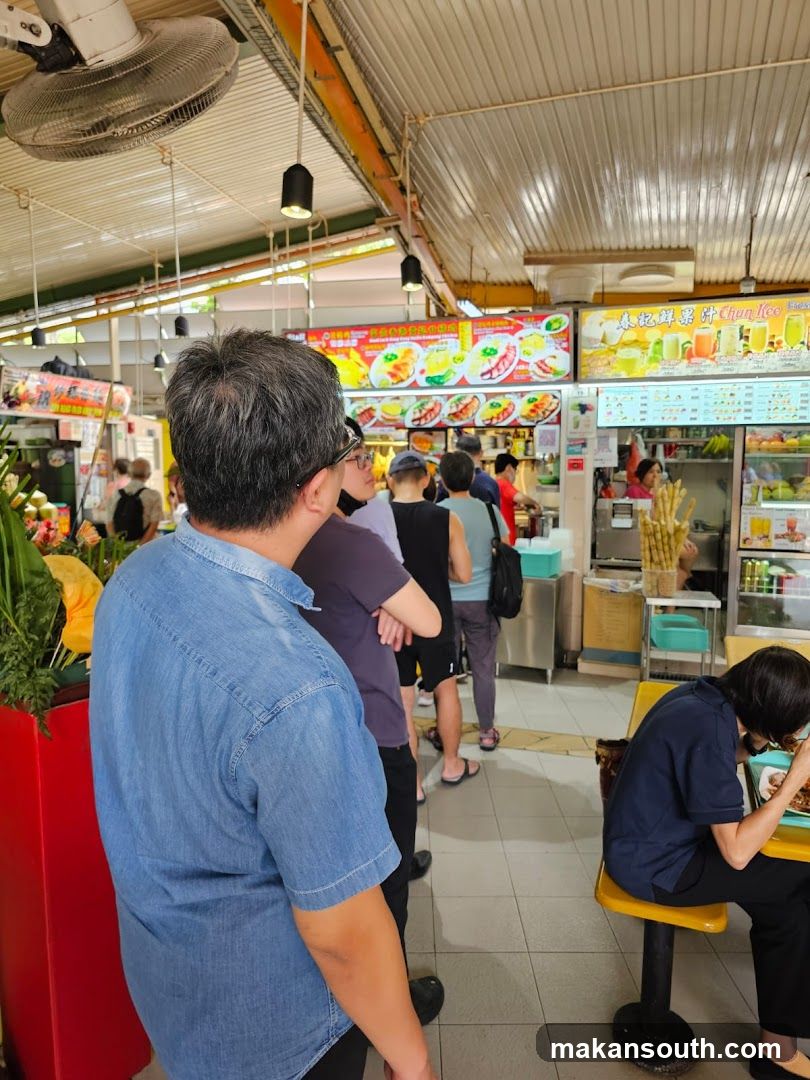 Food Stall Interior Scene