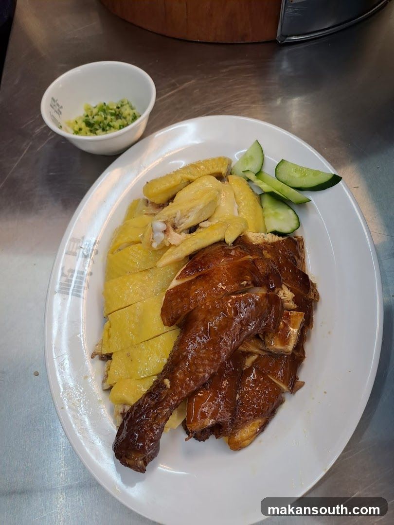 Roasted and Boiled Chicken Platter