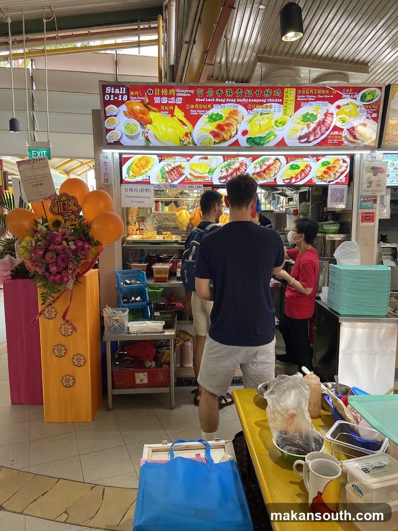 Food Stall Interior Scene
